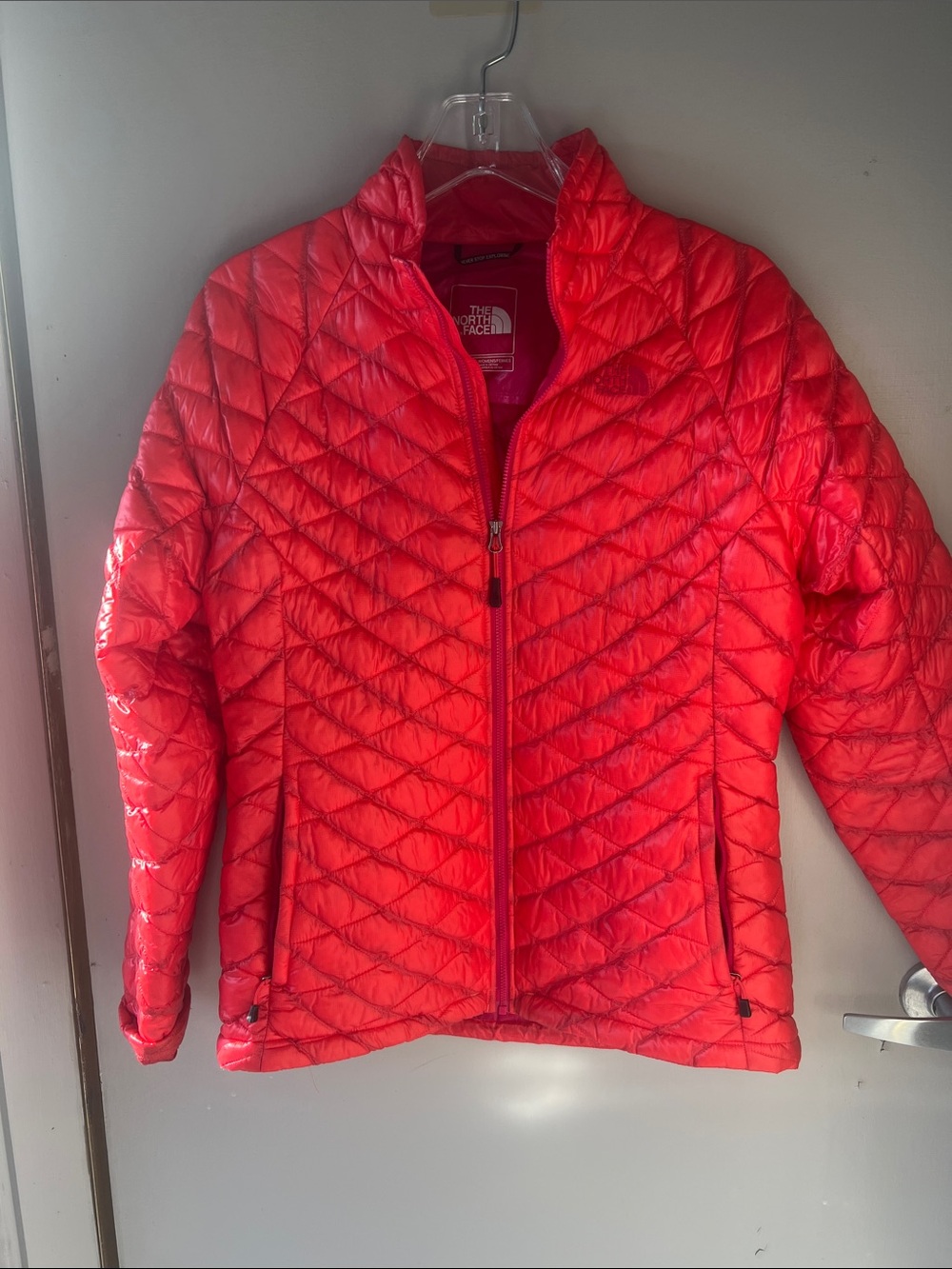 The North Face Women’s Red Quilted Puffer Jacket